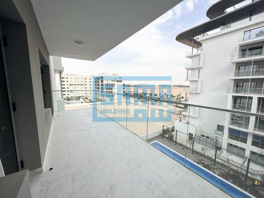 Elegant One Bedroom Apartment with Captivating Pool View for Rent located at Oasis 1 Residence in Masdar City, Abu Dhabi
