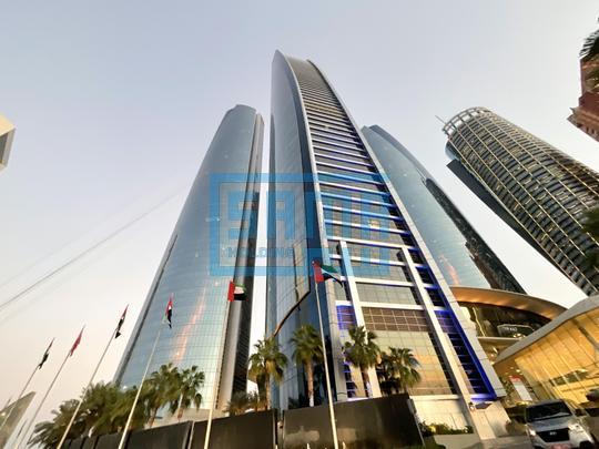 Elegant & Spacious 2 Bedrooms Apartment for Rent located at Etihad Towers, Corniche Road, Abu Dhabi