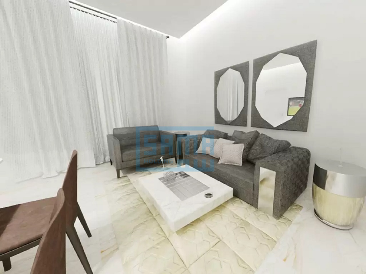 دوبلكس مع 3 غرف نوم للبيع مفروش في الراحة لوفتس 2 في أبوظبي - مكتمل