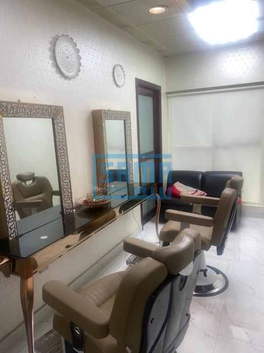 Elegant & Spacious Salon with Equipment for Rent in Airport Road, Abu Dhabi