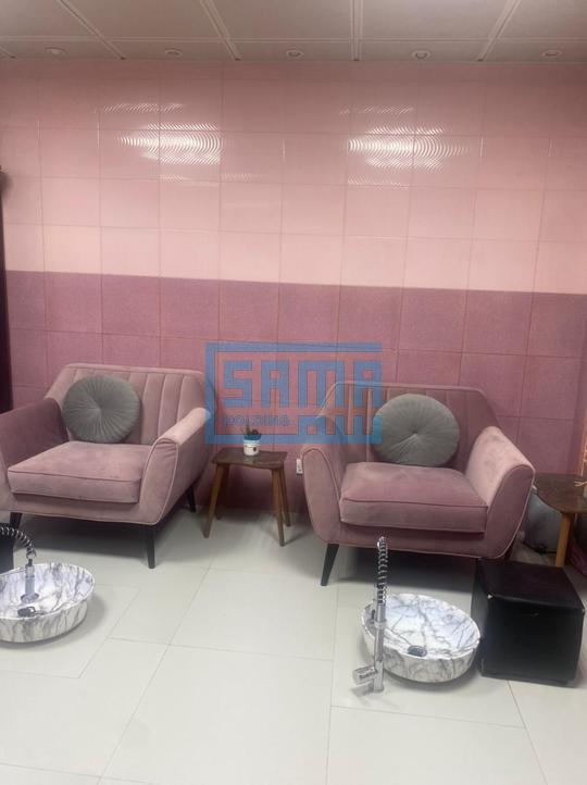 Elegant & Spacious Salon with Equipment for Rent in Airport Road, Abu Dhabi