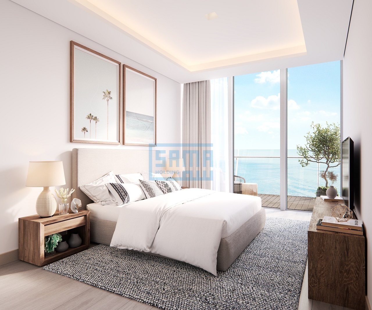 Studio with Magnificent Ocean View from Balcony for Sale located at  as Beach Residences. Yas Bay, Yas Island, Abu Dhabi
