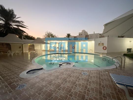 Luxurious 4 Bedrooms Villa with Shared Swimming Pool for Rent located at Al Dhafra Compound, Al Karama Area, Abu Dhabi