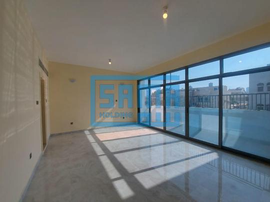 Spacious 5 Bedrooms Villa with Huge Floor-to-Ceiling Windows for Rent in Al Bateen Area near Al Khaleej Al Arabia Street